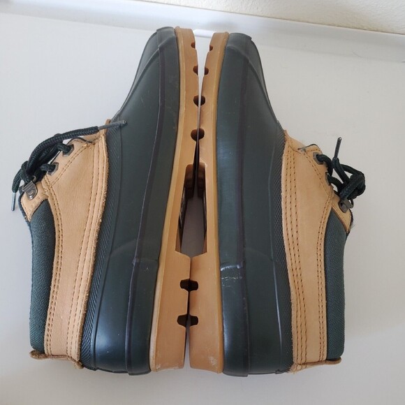 Lands End Duck Boots Womens 519251 Ankle Leather Flannel Lined Black Siz… - Picture 7 of 12